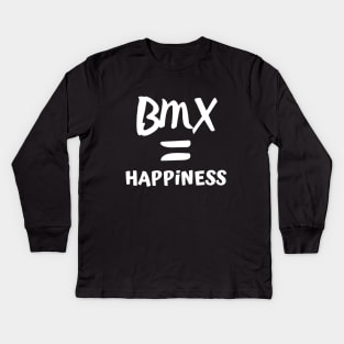 Bmx Is Happiness Kids Long Sleeve T-Shirt